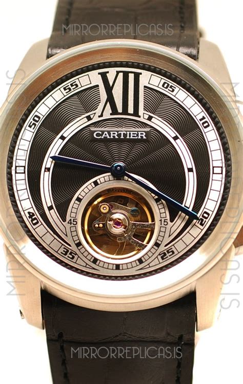 calibre de cartier flying tourbillon replica|cartier calibre watch.